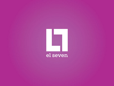 El Seven Logo Comp clothing design icon illustration letters mark media vector word