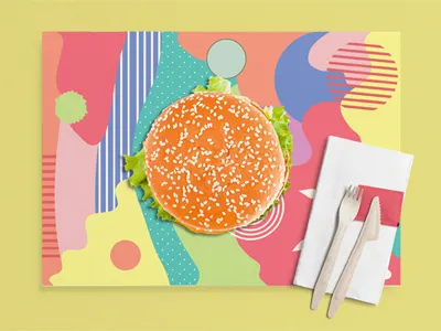 Mr Burger bar branding burger color food identity illustration restaurant