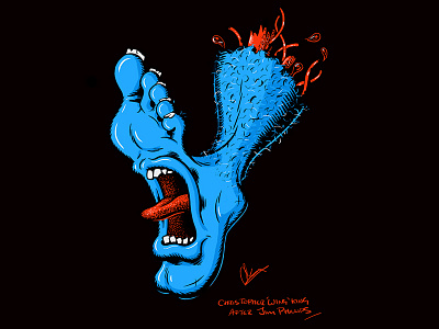 Screaming Foot - A tribute to Jim Phillips art christopher king illustration jim phillips screaming foot skate surf tribute wingsart