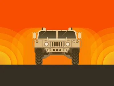 Force Fields Are Coming blast force field future heat humvee illustration military shockwave vehicle