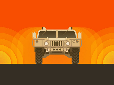 Force Fields Are Coming blast force field future heat humvee illustration military shockwave vehicle