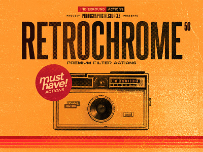 RetroChrome - 50 Vintage Photo Effect Actions action atn camera effect filter hipster instagram lomo photo photoshop retro vintage