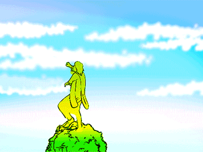 Christ the Redeemer 2d after effects animation bitcon brazil christ corcovado flash frame by frame motion motion graphics