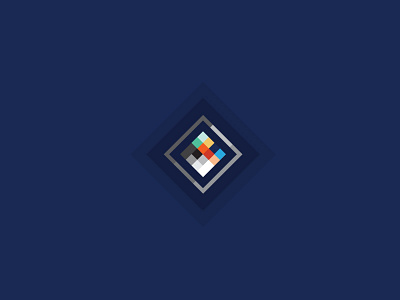 Quarter Colors blue color palette triangle