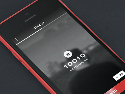 Discovr App Concept app artist. audio concept discover music ui