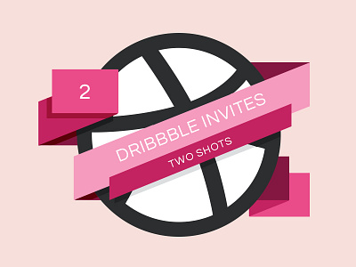 Dribbble Invite Giveaway clean dribbble flat invite invites logo