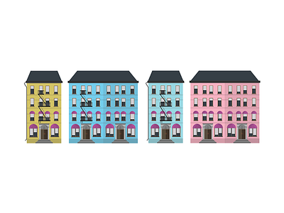 Buildings buildings house illustration illustrator street