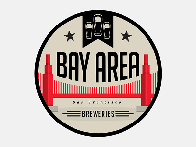 Bay Area beer logo vintage