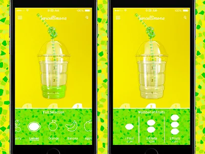 Barcellimona App app bar barcelona ios juice lemon mobile