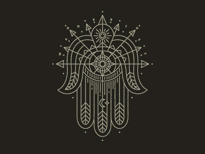 Wanderlust compass eye hand moon sun wanderlust