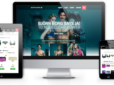 Björn Borg bjornborg.com björn borg ecommerce magento retail underwear