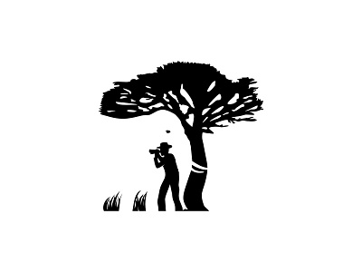 Africa africa elephant hunter negative space tree