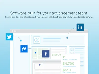 Et Hero hero homepage icon illustration ui vector website