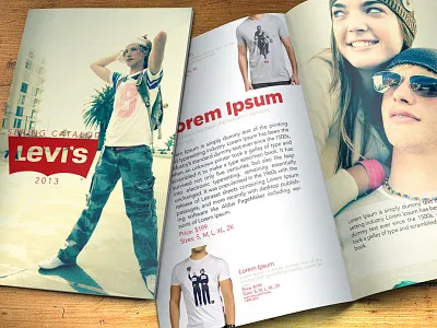 Levi's catalog design fashion levis print