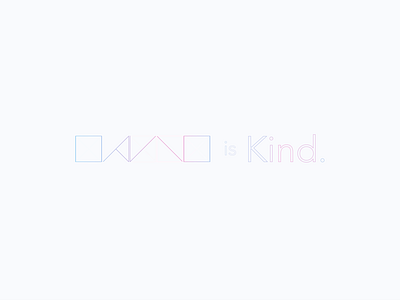 DAVID is Kind. brand david design kind. lines logo