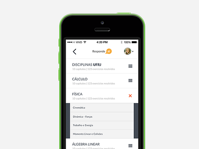 Mobile Responde Aí design education mobile product ui ux