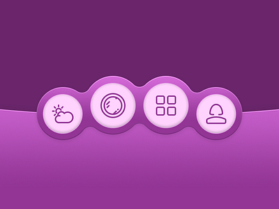 App navigation buttons app buttons gallery girl glyphs icon mirror nav profile ui ux weather