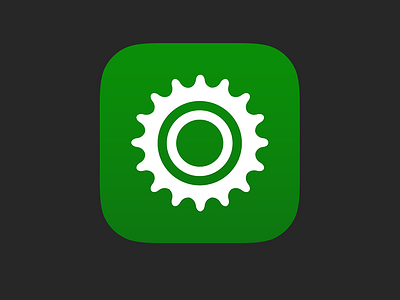 Sprocket iOS app icon app apple bicycle bicycle app bike cycle green icon ios mobile app sprocket