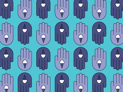 Ice Cream Visions fresh pattern hand ice cream pattern repeating pattern