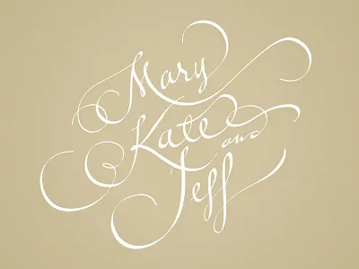 MKJ hand drawn wedding