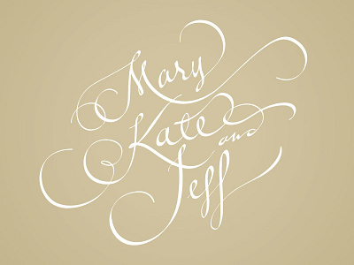 MKJ hand drawn wedding