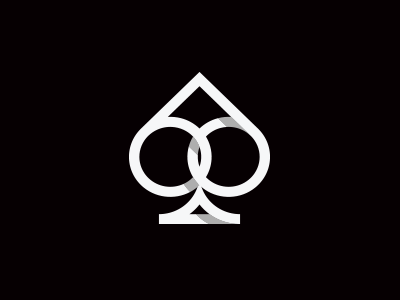 Ace Of Spades ace branding flat icon logo mark spades