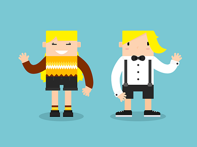 Boy and girl boy girl human