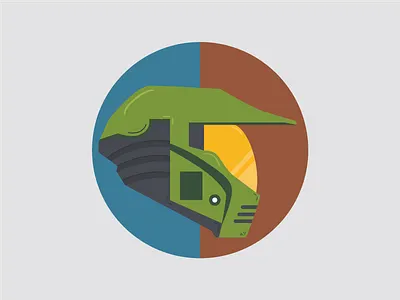 Master Chief Helmet character halo helmet illustration illustrator master chief vector xbox