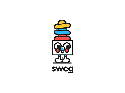 SWEG app character color cute design fashion happy illustration kids streetwear swag sweg