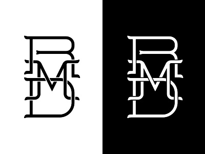 RMD Monogram branding identity lettering logo mark monogram type typography