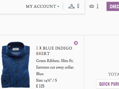 Eton Shirts - Header ecommerce eton shirts header web design