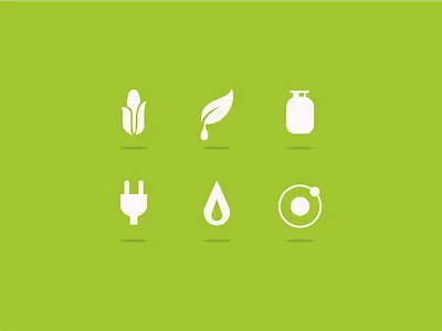 Juxt Fuel Icons app biodiesel electric flame fuel gas icons methane simple travel ux