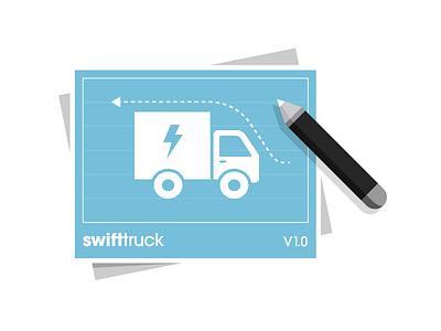 Designing a more streamlined delivery system illustration minimal truck vector