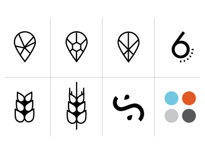 SixSeed Logo Options branding logos seeds six