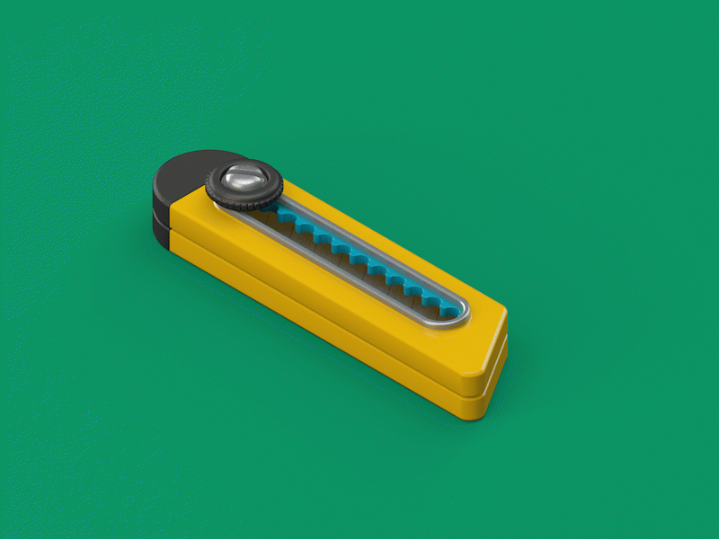 Click-Click 3d c4d click gif illustration