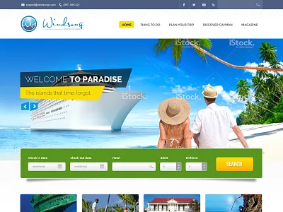 My Grand Cayman Vacation clean creative holidays hotels professional tours travels vacations webdesign websites