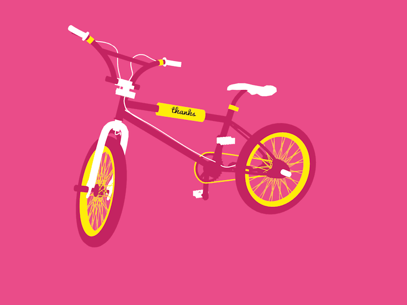 Easy Rider animation bmx debut illustration