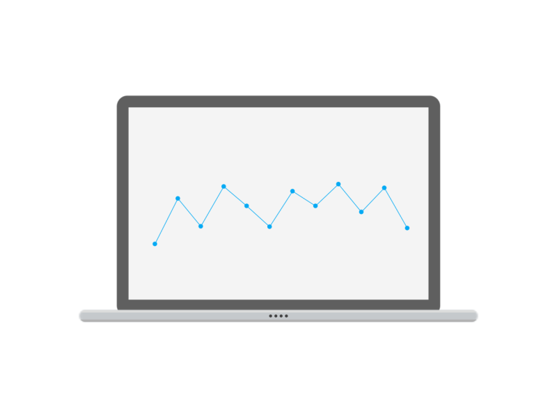 Line Chart Infographics 2d after effects animation chart gif infographics line chart macbook motion graphic