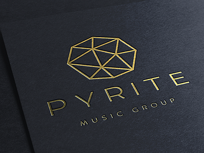 Pyrite 2 branding gold identity logo music pyrite
