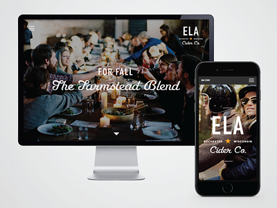 Cider Co. site style brand branding brewery cider identity lifestyle style website wisconsin