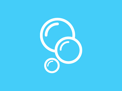 Clean bubbles clean cleaning icon illustration logo soap
