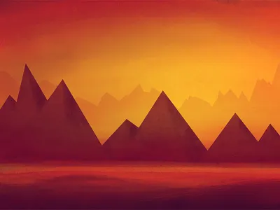 Volcano Level Artwork WIP 2d game game design level art