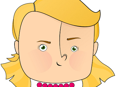 Girl cartoon character colour design girl illustration vector