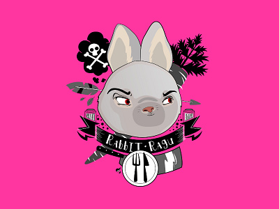 Sneaky Bunny bunny cartoon design illustration rabbit vector