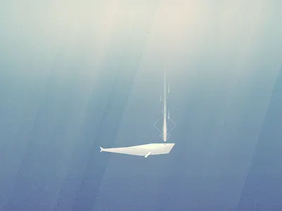 Mercury environment illustration low poly ocean sea texture water whale