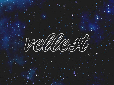 Vellest brand branding logo logotype space stars universe