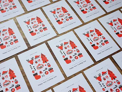 iCook Postcard Design design identity postcard