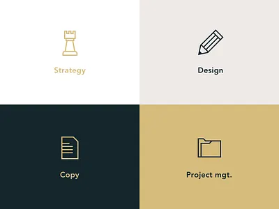 Icons copy design folder icons illustration line outline paper pawn pencil strategy