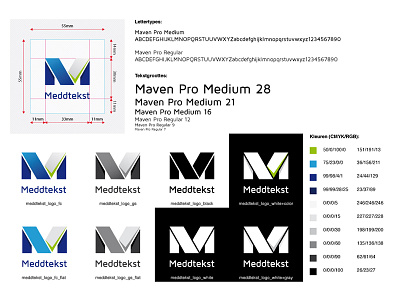 Meddtekst colors description fonts identity logo meddtekst