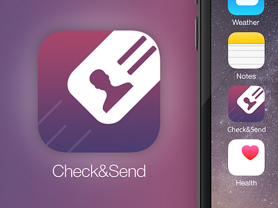 Icon for Check&Send app app check contact design icon iphohe phonebook profile send user